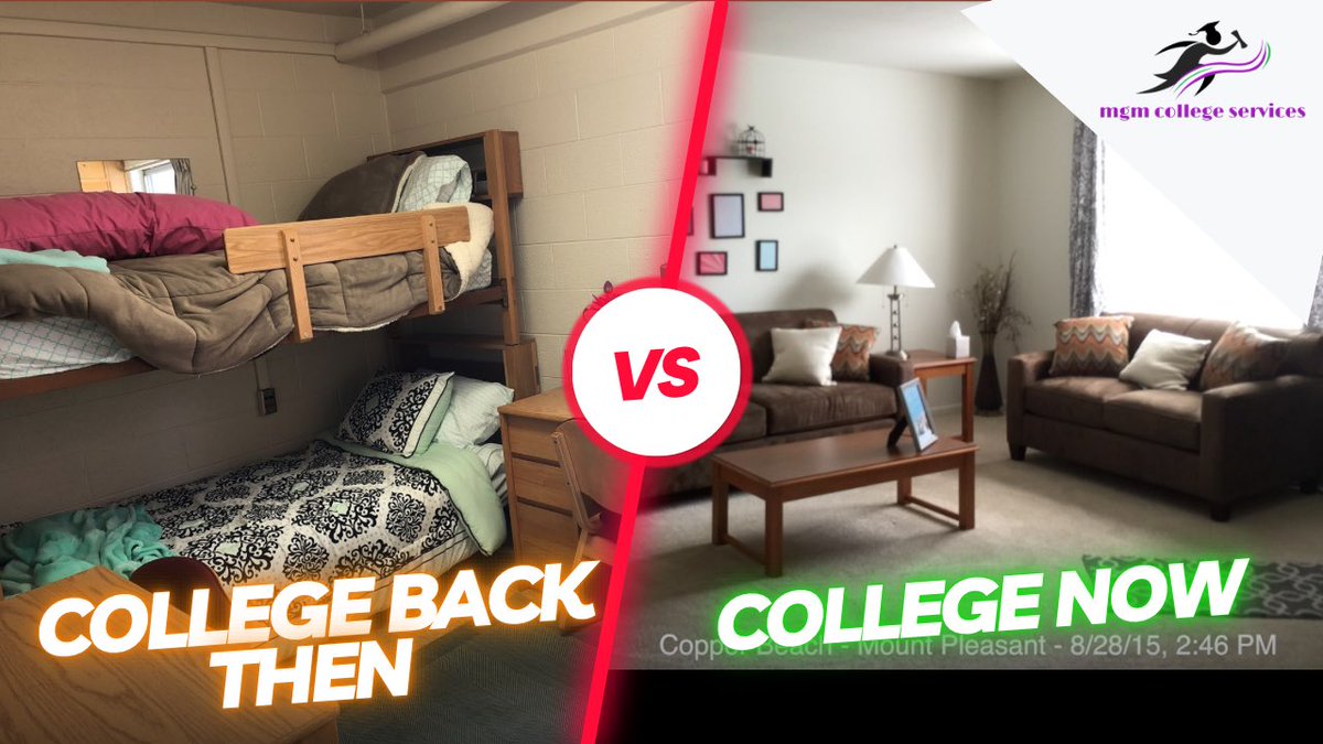 College today is very different than “back in the day.”

Times change. Terms change. But students will always need support.

1️⃣Dorms vs residence halls
2️⃣Hall phone vs phone in room
3️⃣Blue books vs online tests

Catch up on ways to help your student win.

bit.ly/3GXA5HY