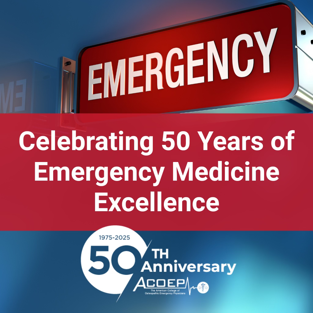 ACOEP's tweet image. ⚖️ 𝗗𝗶𝗱 𝘆𝗼𝘂 𝗸𝗻𝗼𝘄?
In the 1990s ACOEP fought hard for EM board recognition &amp;amp; fair representation in osteopathic med ed.
We've always been more than just a professional org—we're the voice of our specialty. 💪
#ACOEP50 #AdvocacyInAction #EMLeadership #OsteopathicEM