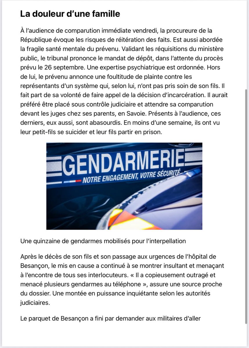 Moussia13's tweet photo. ♦️ Quand les placements deviennent des armes : l’ASE comme outil de #torture psychologique ♦️Un adolescent s’est suicidé dans un foyer de l’ASE à Besançon. Son père, effondré et révolté, a été écroué. La torture institutionnalisée à son comble.

👉 Son enfant se suicide dans une institution censée le protéger.
👉 Le parent, dévasté par cette perte, est présenté comme dangereux.
👉 La responsabilité de l’institution est rendue invisible.

Ce drame n’est pas un cas isolé. Il révèle un mécanisme de torture institutionnalisée :
Le parent protecteur qui s’oppose au placement, qui alerte, résiste ou dénonce, est accusé de semer le « trouble », de manquer de « collaboration ». On l’écarte de la vie de son enfant en représailles.
L’enfant souffre, parfois jusqu’au suicide, de cette rupture brutale avec son environnement d’attachement.
Encore une fois, ceux qui ont délibérément mis l’enfant en danger par la torture psychologique se dédouanent en criminalisant le parent protecteur.
#justice #ASE

Cette logique d’inversion accusatoire est au cœur de nombreux placements abusifs :
L’ASE et certains magistrats inversent la charge de la preuve.
Les parents protecteurs « non collaborants » sont disqualifiés.
La douleur des enfants est retournée comme argument contre ce parent.

Ce n’est plus de la protection.
C’est un business doublé d’une torture institutionnelle.

#ASE #ViolencesInstitutionnelles #InversionAccusatoire #ParentsProtecteurs #Suicide