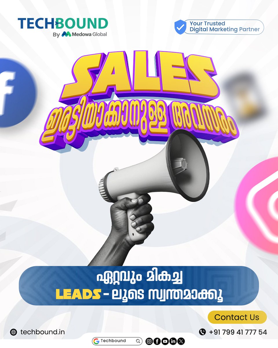 TechBoundDgtl's tweet image. Want to double your sales? TechBound Innovations has a Best Offer to help you get the best leads and grow your business.
We provide a complete digital marketing service including: ✅ SEO ✅ SMM ✅ Web Development
Reach us: techbound.in / +91 7994177754