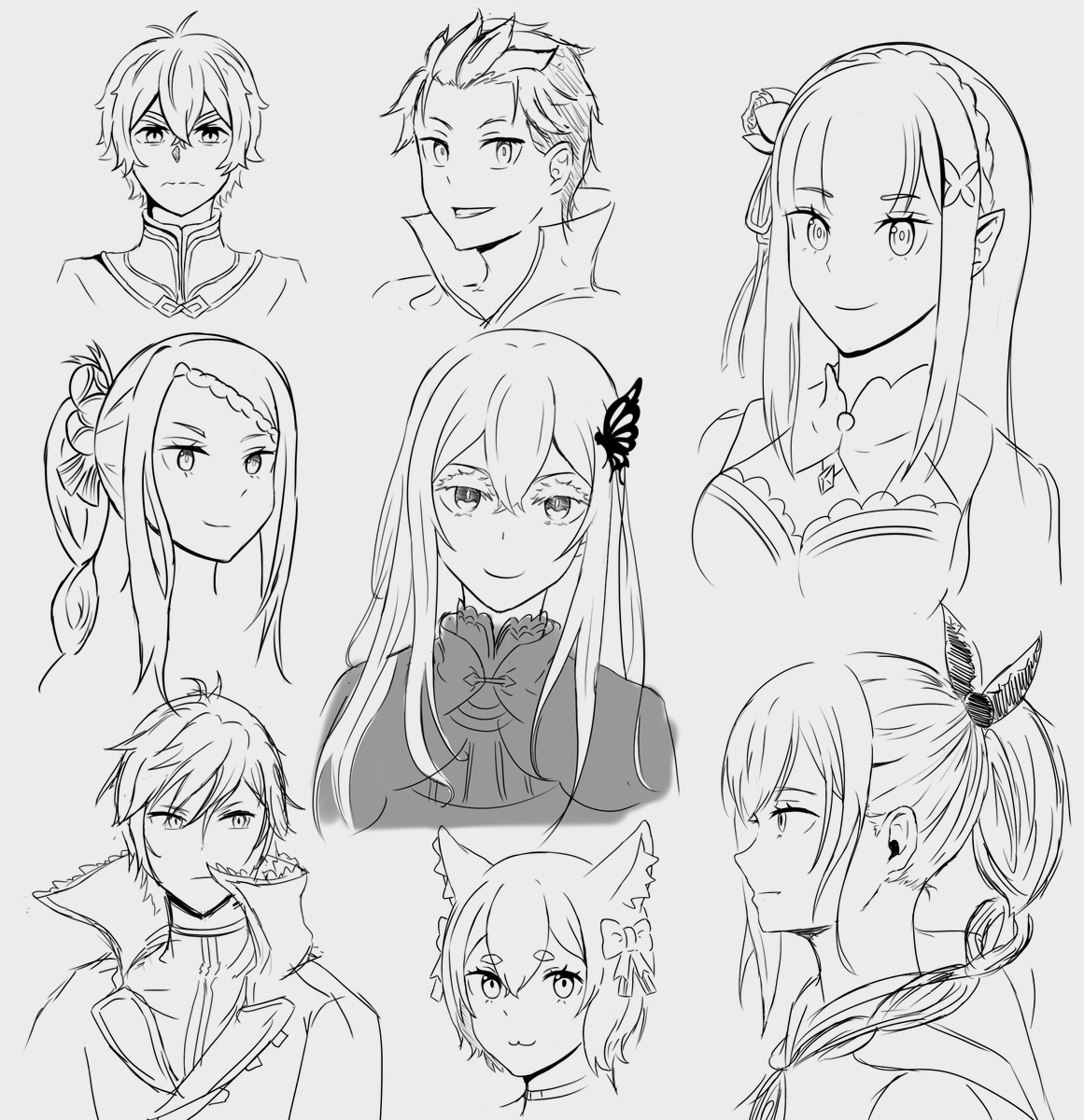 character doodles  #rezero