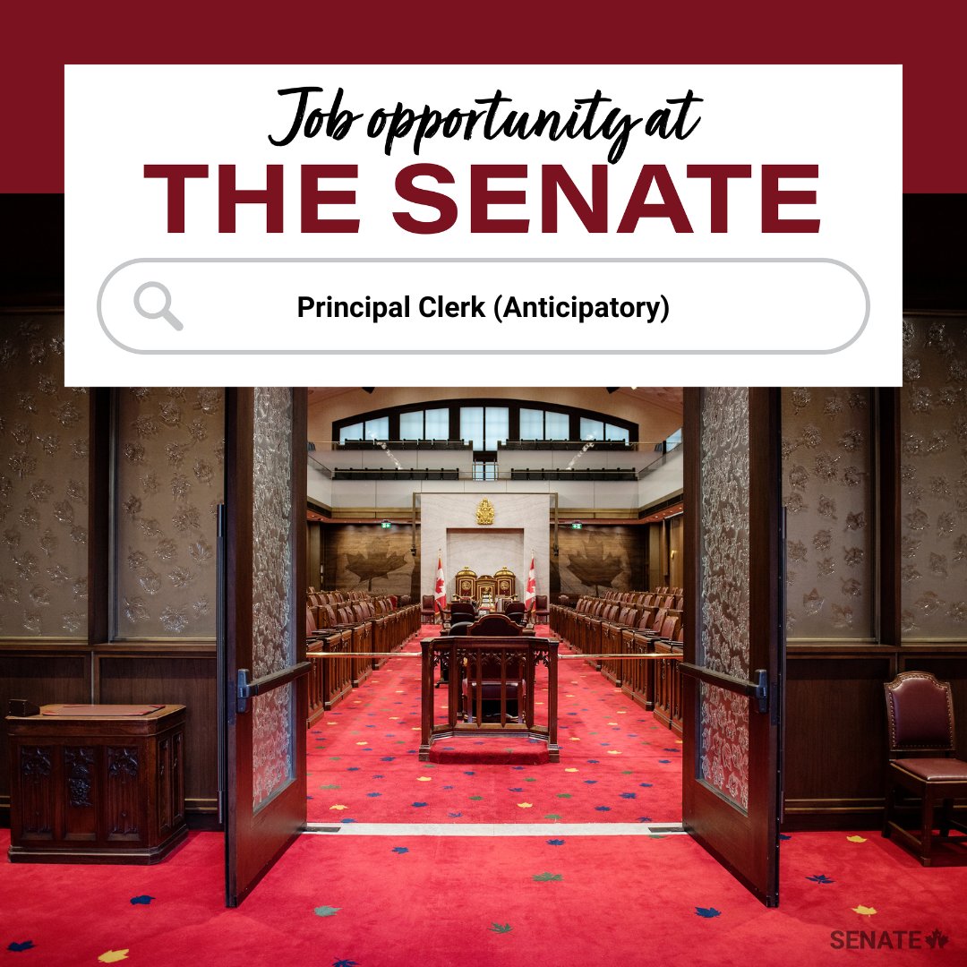 Join the Senate as Principal Clerk (Anticipatory).  

Apply by September 1: ow.ly/fBg850Wzb22

#SenCA
