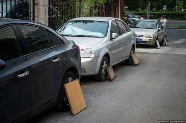 Мэдээд авмаар л юм байна😉 

Бусад оронд жолооч нар яагаад дугуйгаа фанер болон шкафны хаалгаар хааж хамгаалдаг болсон бэ??
Дугуйгаа алдахаас болгоомжилсон хэмээн боддог ч яг үнэн нь бол.
Нохойноос болгоомжилдог юм байна.
Зуны халуунд дугуйн хаймар амархан ялзарч замд буудан