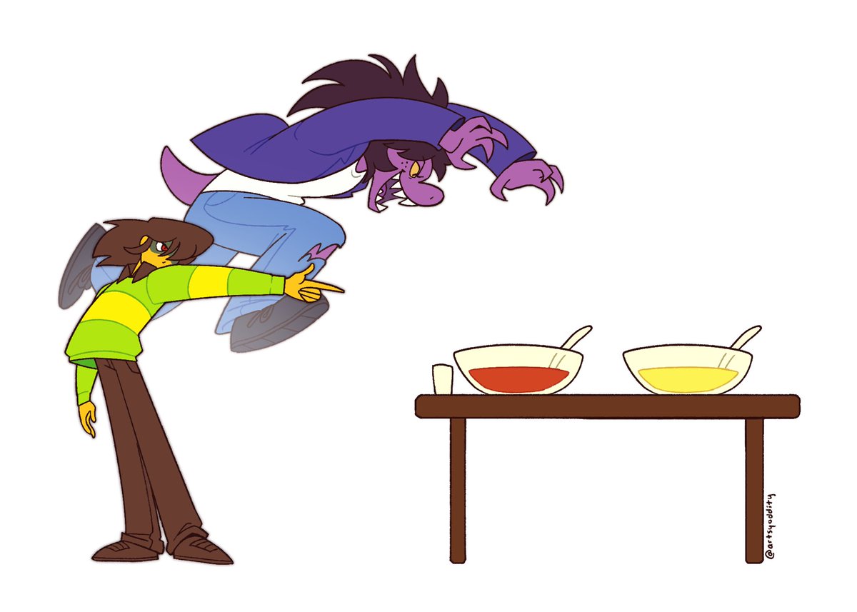 artsyoddity's tweet image. whatever. go my susie!!!!! #deltarune #kris #susiedeltarune