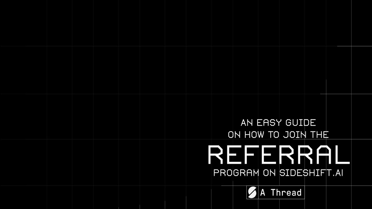 Digdeep_eth's tweet image. Want to earn some extra crypto just by sharing a link? 

Referral programs like sideshift.ai’s lets you cash in on every swap made with your link. 

Whether you’re a student, trader, creator, this could be a pretty sweet side hustle. Follow the thread, let’s show you
