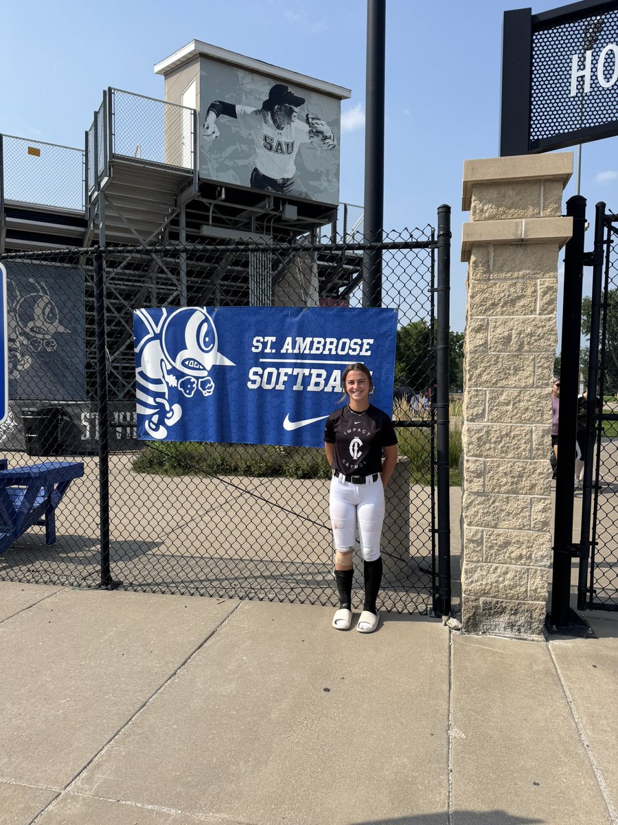 I had a great day <a href="/SAUBeesSoftball/">St. Ambrose University Fighting Bees Softball</a> camp! Thank you Coach Kelly, staff and team for all of your feedback, instruction and insight on the nursing program! Can’t wait to be back 🐝🩵 <a href="/caymolmw1/">Impact Caymol Midwest</a> <a href="/Grinderztraini1/">@Grinderztrainingacademy</a> <a href="/tagupSoftball/">tagup</a> <a href="/SBRRetweets/">Softball Recruiting Reposts</a>