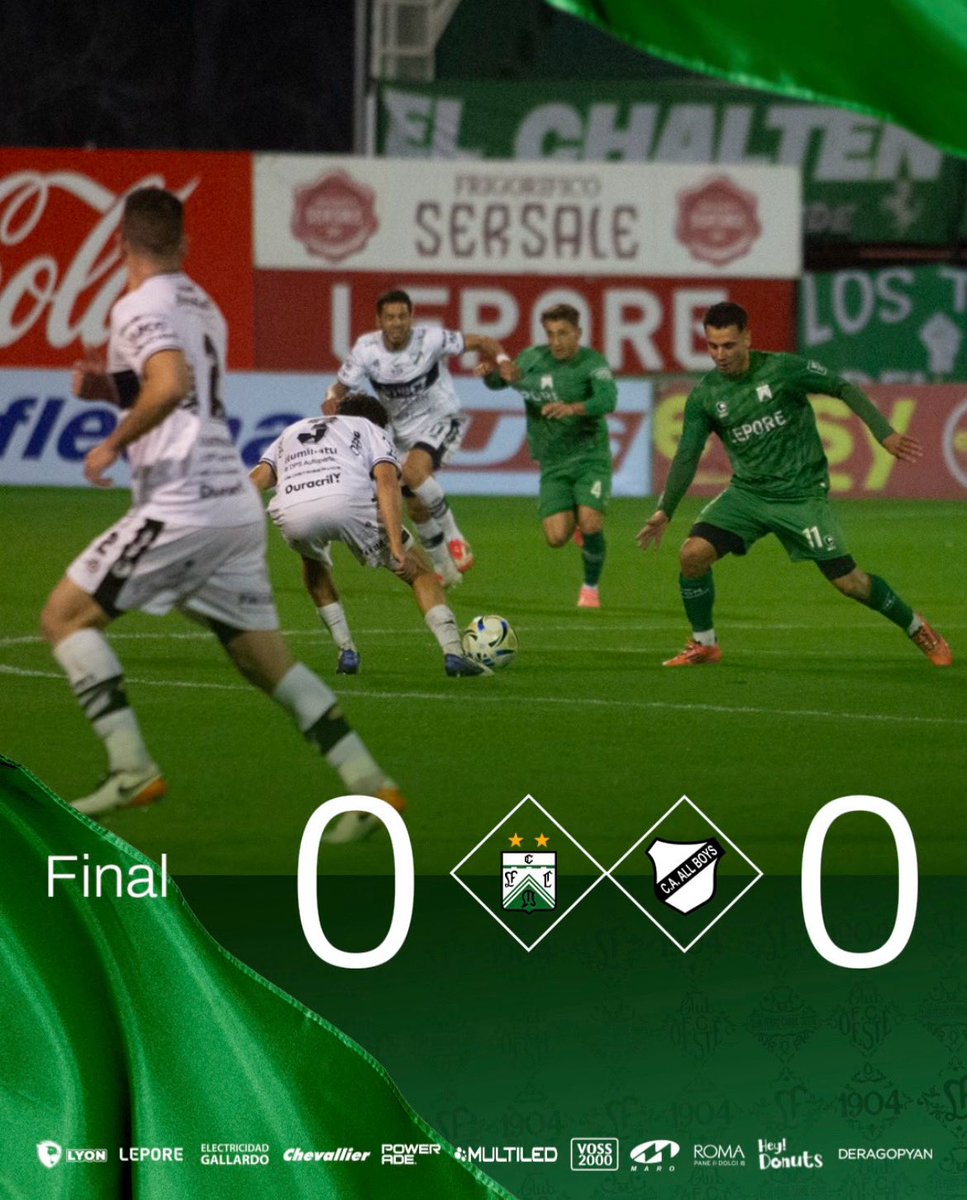 Terminó el partido

⚽Ferro empató 0-0 con All Boys. 

➡  El próximo partido será contra Arsenal, el domingo 10 de agosto a las 20, por la fecha 26 de la Primera Nacional.