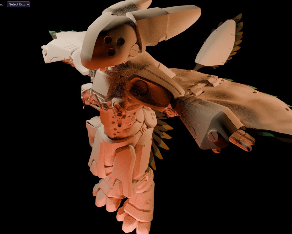 The avali armor is done! I may create some more assets for it (and remake some stuff I kinda dont like) but for the most part its done.

I'm moving on to UVs now, can't wait to start texturing this bad boy.

pretty good customization, 25 assets for you to play dress up with.