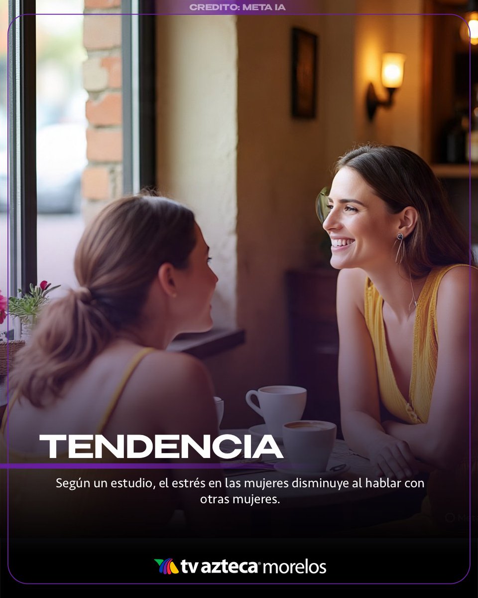 #Tendencia l La plática entre mujeres disminuye el estrés, según un estudio reciente que demostró que los niveles de cortisol bajan considerablemente, sobre todo si la charla es entre amigas; esta interacción alimenta el vínculo afectivo y genera una sensación de protección y