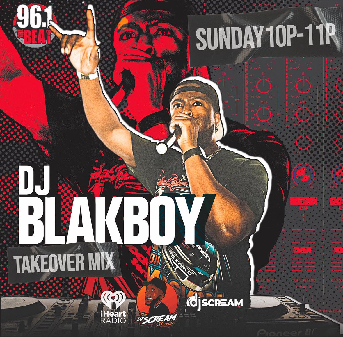 thedjscreamshow's tweet image. @DJBlakBoy is locking in this Sunday night from 10PM–11PM with a takeover mix you don’t wanna miss. Set your alarms and tune in! 📻

📍Atlanta
🌍 Worldwide on @iHeartRadio
🎵 Lock in weekly! #WeekendTakeover
