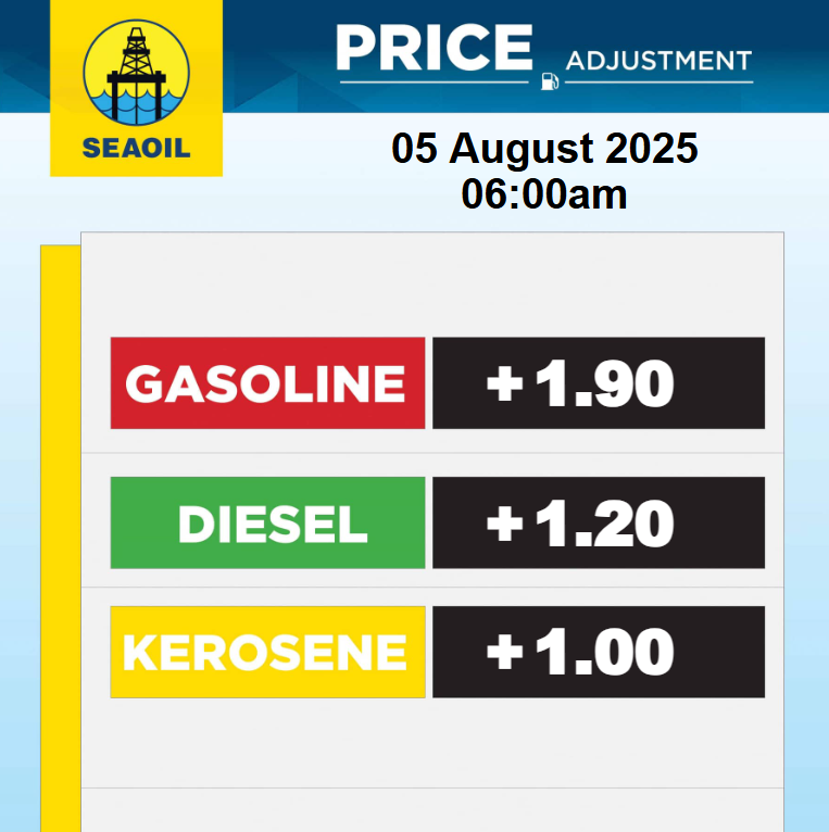 #PriceAdjustment effective 05 August 2025