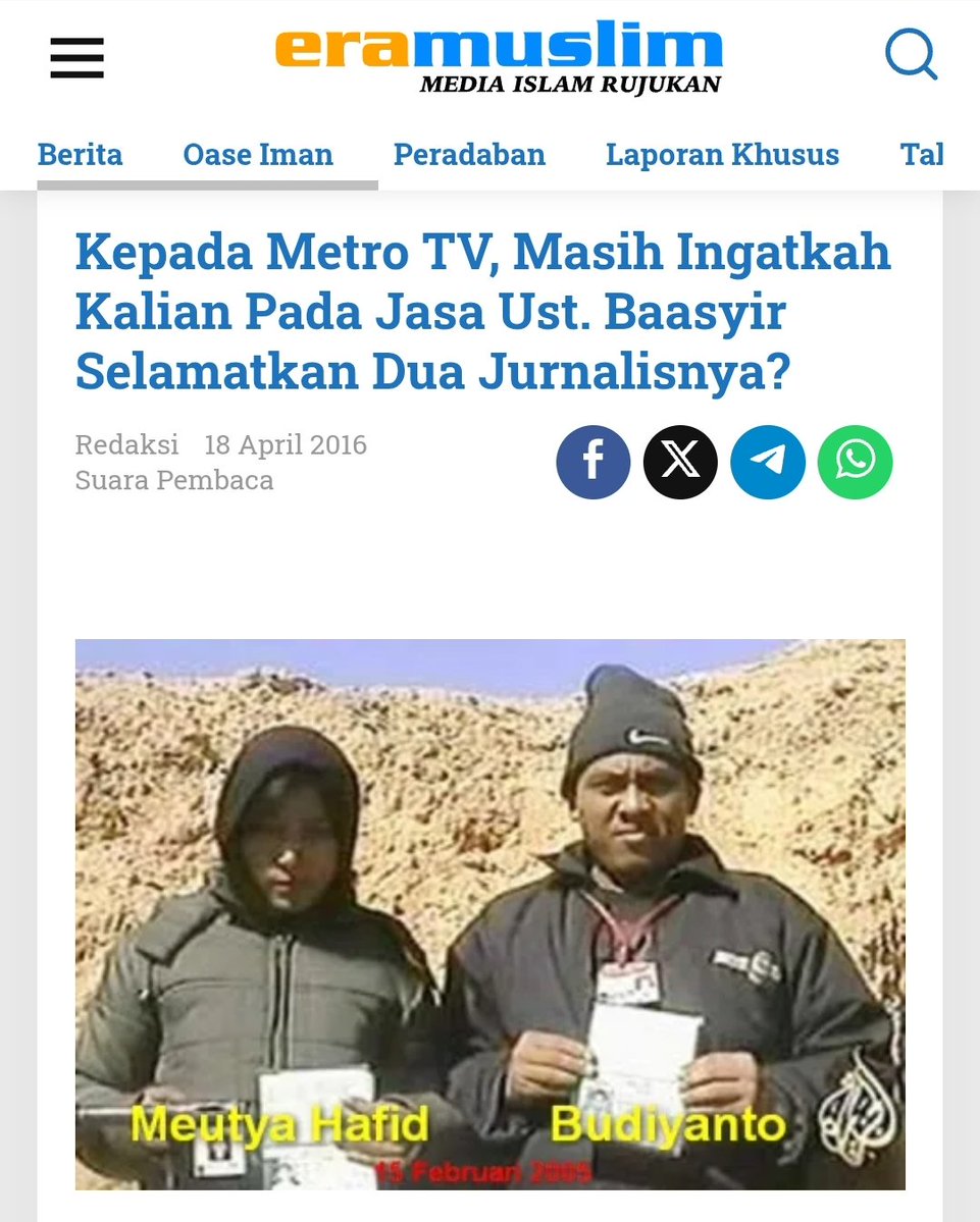 Ustadz ABB gak semudah itu mengkafirkan orang yang diluar kelompoknya, sehingga beliau memiliki rasa tanggung jawab atas keselamatan sesama muslim.

Hal ini sekaligus membantah tudingan bahwa Ustadz Abu Bakar Ba'asyir sebagai tokoh intoleran dan radikal.