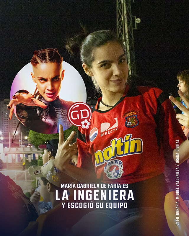 ¡De la tribuna del <a href="/Caracas_FC/">Caracas Fútbol Club</a> a patear traseros en  Hollywood! 🇻🇪⚽

María Gabriela de Faría luce con orgullo la camiseta del Rojo en épocas de la onceava estrella 🇾🇪 .

¿Quién diría que se convertiría en ‘La Ingeniera’, la villana que le da pelea a #Superman? 🔥

📸 <a href="/freeloop/">Miguel Vallenilla</a>