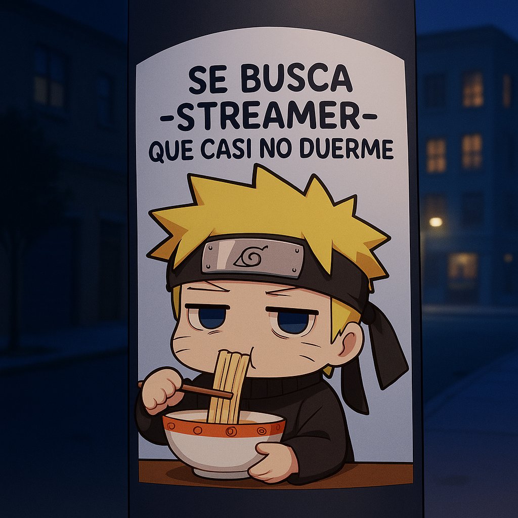 No ando stremeando estos días porque ando full grabando contenido las 24/7 y no me da tiempo :(