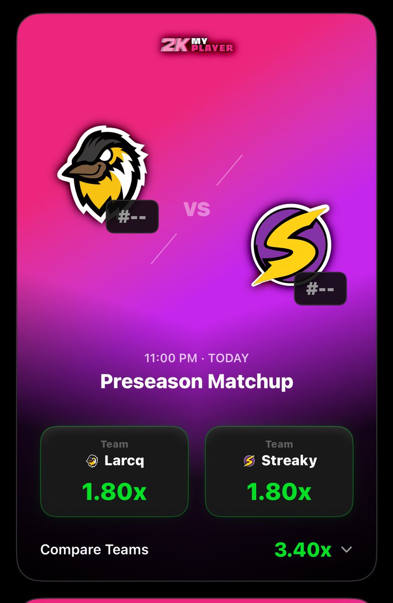 1v1Me's tweet image. SEASON 2 OPENING NIGHT 🎬🍿

12AM EST: @Larcq2k &amp;amp; @OCgritty 🆚 @xStreaky &amp;amp; @ToXsiK ⛹🏽‍♂️

12:30AM EST: @_oFAB &amp;amp; @HeMissSometimes 🆚 @bigtakeoverszn &amp;amp; @Dribbiling ⛹🏽‍♂️

1AM EST: @X99trout 🆚 @Drini 🏈

Good luck this season to our partners and all stakers! 🤑