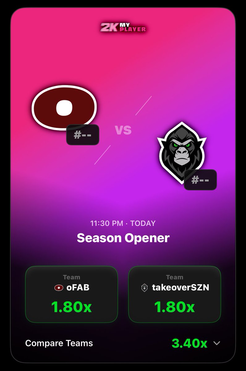 1v1Me's tweet image. SEASON 2 OPENING NIGHT 🎬🍿

12AM EST: @Larcq2k &amp;amp; @OCgritty 🆚 @xStreaky &amp;amp; @ToXsiK ⛹🏽‍♂️

12:30AM EST: @_oFAB &amp;amp; @HeMissSometimes 🆚 @bigtakeoverszn &amp;amp; @Dribbiling ⛹🏽‍♂️

1AM EST: @X99trout 🆚 @Drini 🏈

Good luck this season to our partners and all stakers! 🤑