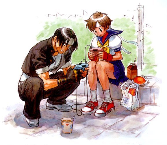 I love my NEO GEO pocket!

Art by <a href="/nishi_katsu/">nishi_katsu</a>