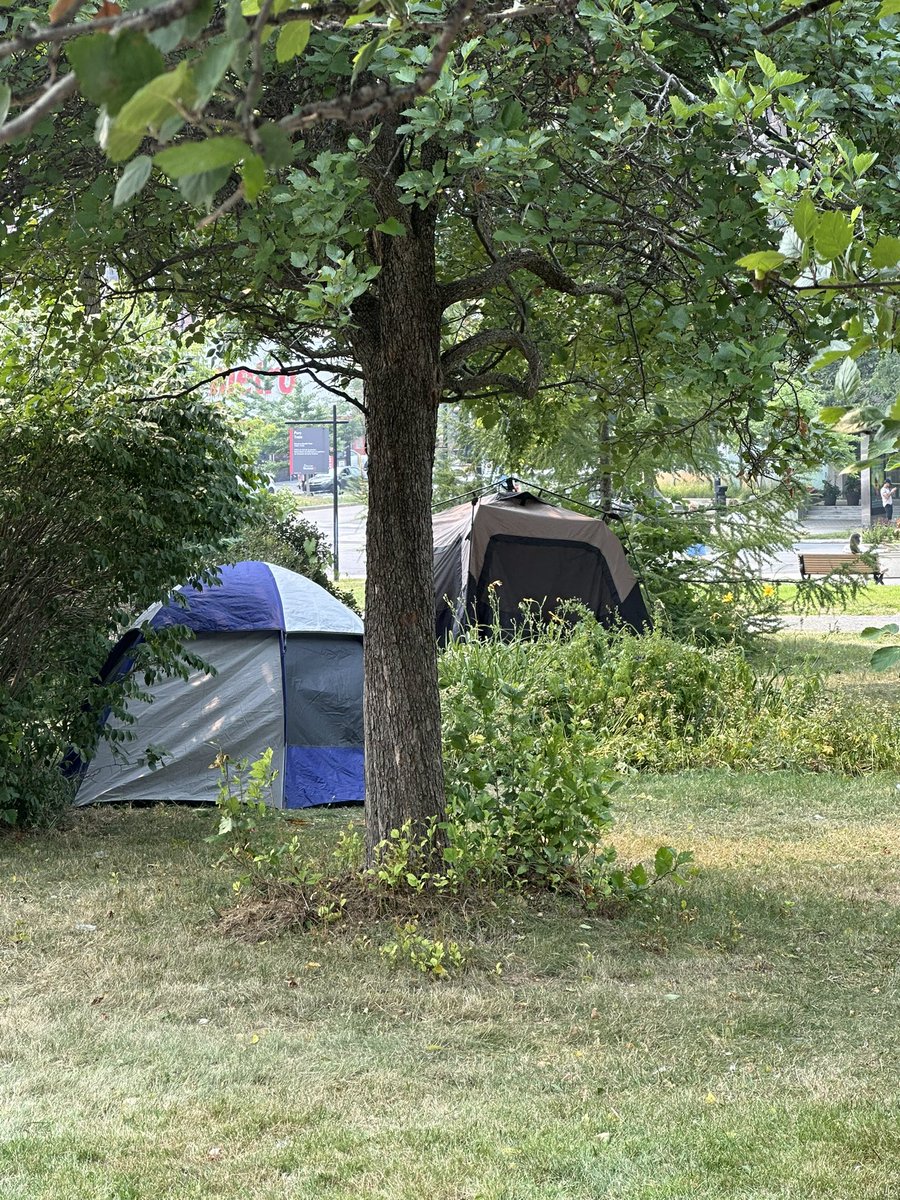 Mariejot22's tweet photo. Depuis quelques semaines il n’y avait qu’une seule tente dans le  petit Parc Troie et en voilà maintenant une deuxième. 
Il faut réagir maintenant avant que ça devienne un terrain de camping. https://t.co/1gEfmYaxzJ
