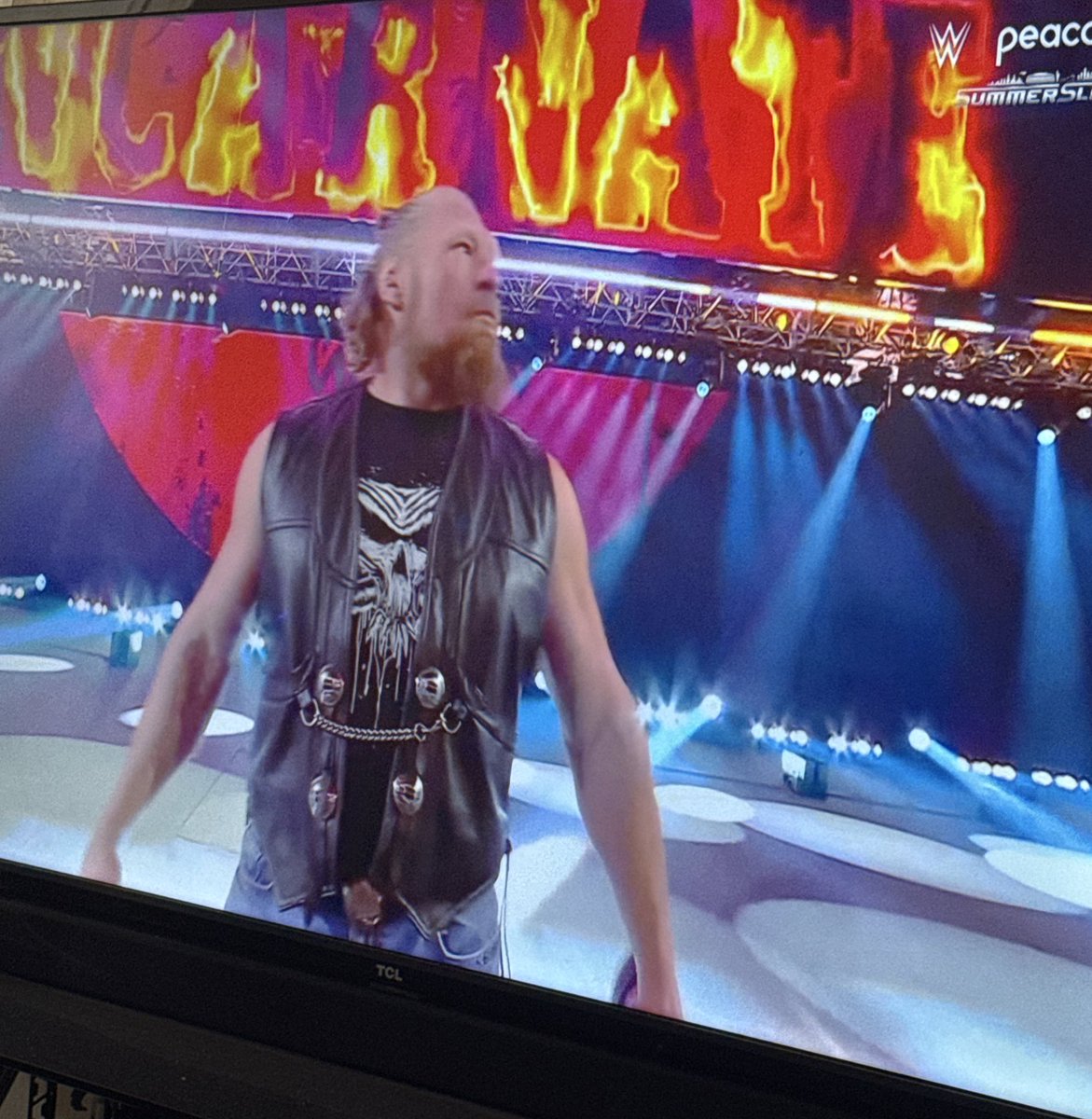 DicktouchDamiel's tweet photo. Everything is a lie!  #SummerSlam2025 https://t.co/KxZhgO92mt