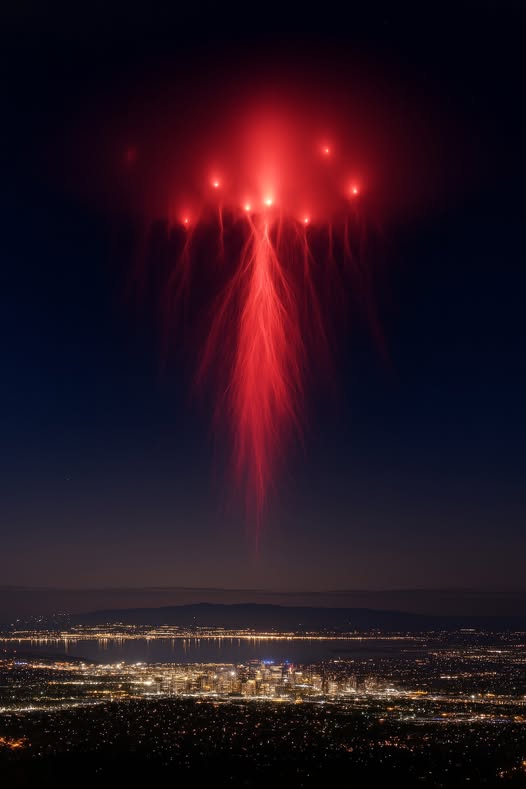ShiningScience's tweet photo. Rare Red sprite lightning spotted over Salt Lake, Utah (USA) 🌌 ⚡

Late on the night of July 28, 2025, people across northern Utah looked up and witnessed something truly spectacular. Just after 10 PM, a brilliant red lightning display—known as a red sprite—lit up the sky above a thunderstorm near the Great Salt Lake. These eerie, jellyfish-like flashes appeared high above the storm clouds, surprising viewers from Salt Lake City all the way to Logan.

The vivid red lights looked like glowing tendrils stretching down from bright orbs, almost like a glowing waterfall in the sky. While sprites are usually too quick and faint to see with the naked eye, clear skies and the perfect storm conditions made them visible this time—and they didn’t disappoint. Local photographers captured the moment in amazing detail.

Experts believe we might see more of these rare phenomena in the western U.S. as storms become stronger due to changing climate patterns. So if you’re a skywatcher, keep your eyes—and cameras—on the skies. More surprises could be on the way.