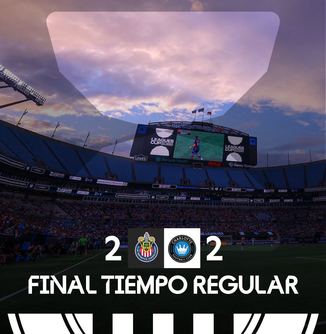 Chivas's tweet photo. Final del tiempo regular.

Nos vamos a tanda de penaltis por el punto adicional. https://t.co/xzcQ5RbaBl
