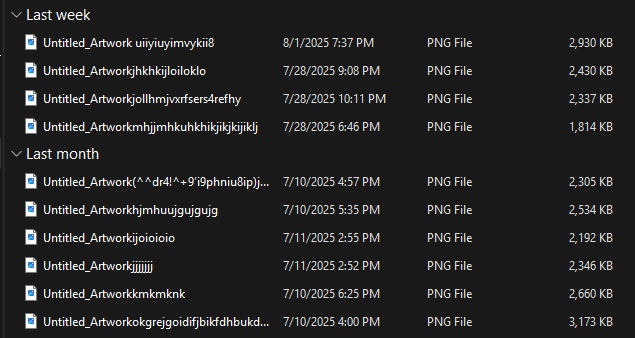 I might need to start naming stuff x_x