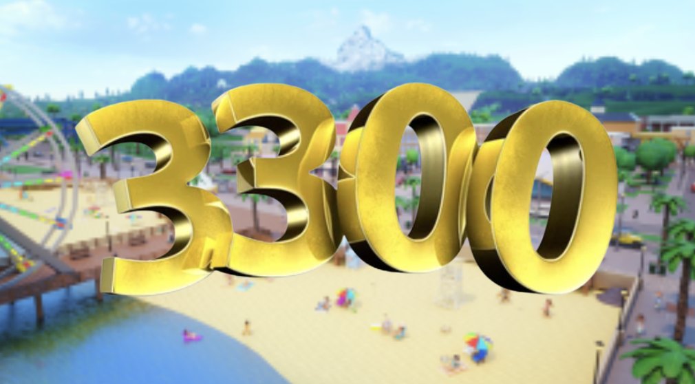 What should we do for 3,300 followers?

I know my graphic design skills are so good ( denfnitly didn't google 3,300 and used one of the first things to pop up) :O