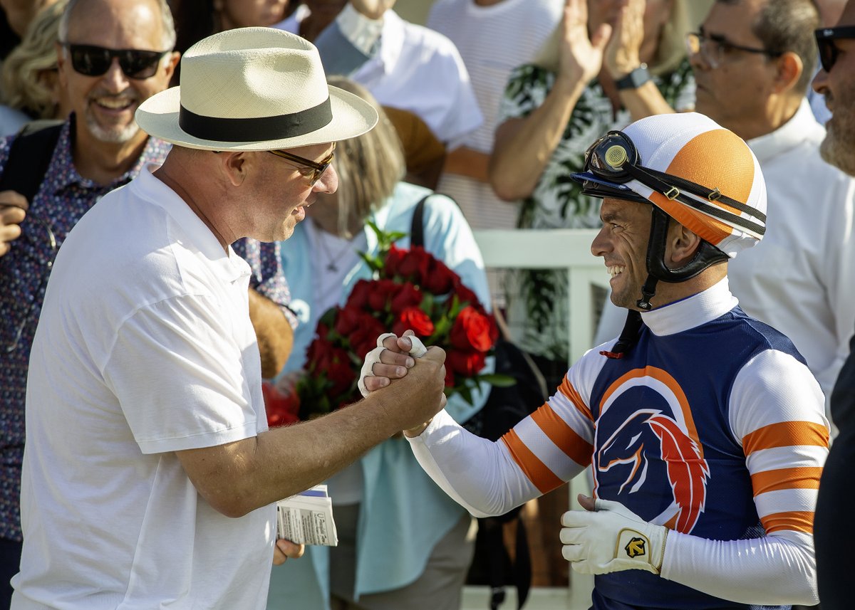 Congratulations, THE PADRE
<a href="/DelMarRacing/">Del Mar Racetrack</a> R7, 8/3/25
Owner: <a href="/lrfracing/">Little Red Feather Racing</a>, Sterling Stables, LLC and <a href="/Marsha_Naify/">Marsha Naify</a> 
Trainer: <a href="/PhilDamato11/">Philip D'Amato</a> 
Jockey: <a href="/umbyrispoli/">Umberto Rispoli</a>
