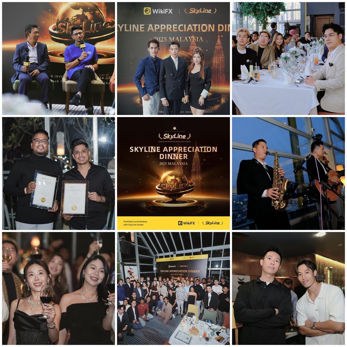 📍 SkyLine Judges Appreciation Dinner 👉🏻 Kuala Lumpur
🌟🪐 Building industry consensus,  they are not just judges, but key drivers of transparency in the local forex world
💬 Sharing insights | Building together | Focusing on safety
🌆 Discover top local brokers with the SkyLine