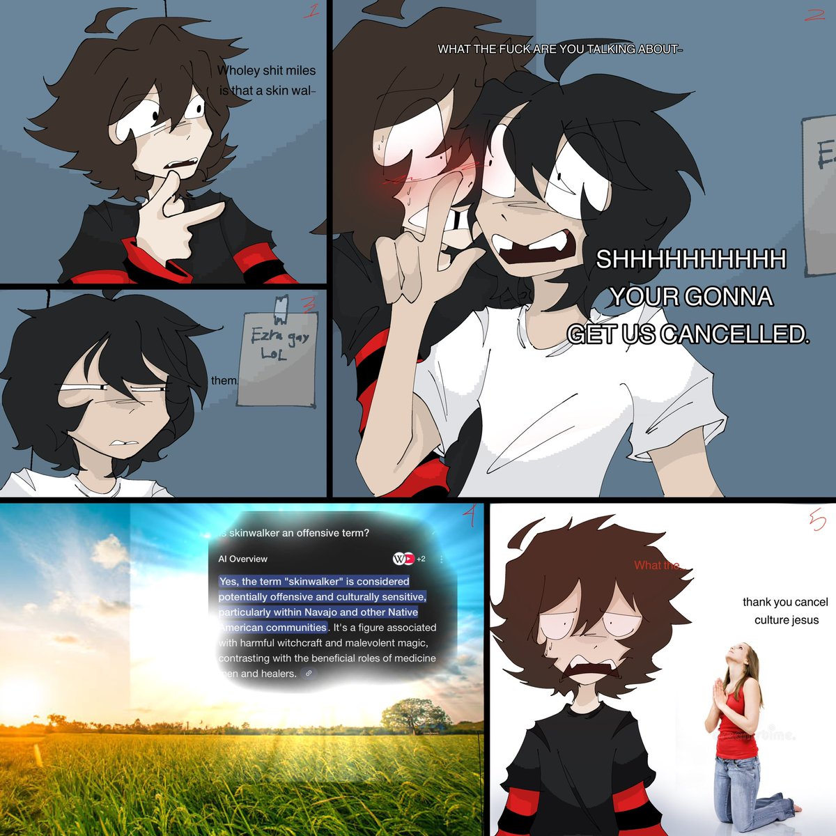 PixelPrintTiger's tweet photo. Not a cannon pannel but i got bored๐ญ
// Triple The Trouble/Weapons And Walkers
#TripleTheTrouble #WeaponsAndWalkers #Comic #Ocs #Comicdub #onewheatmark #owm #originalcomic https://t.co/47B1MygXnm