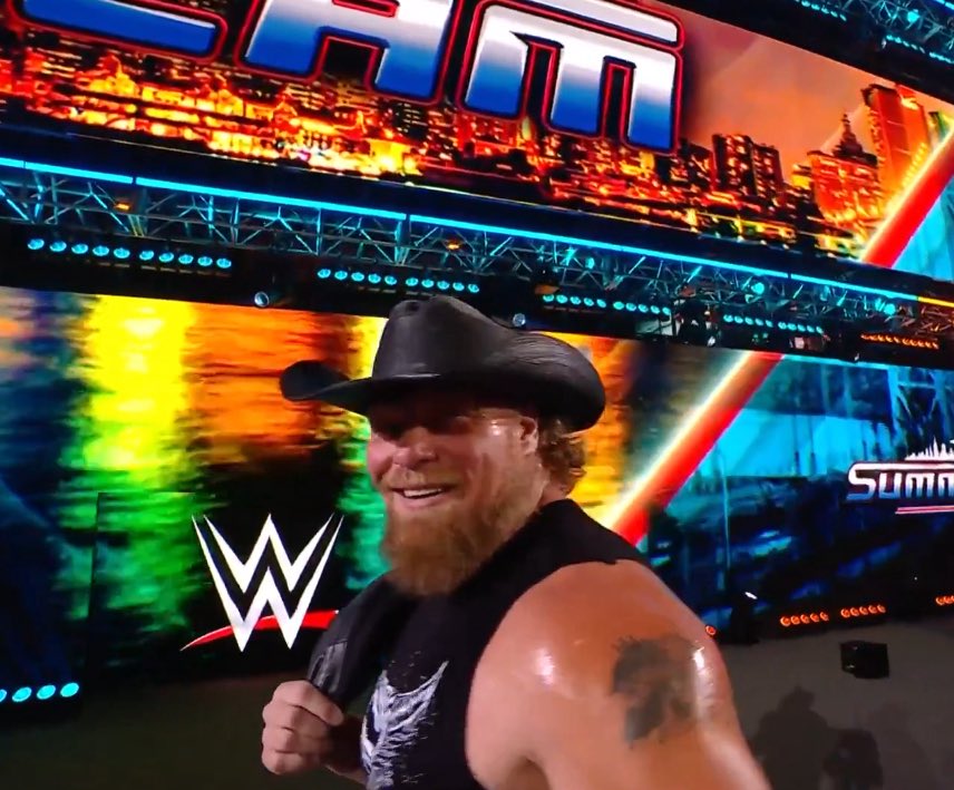 WrestleOps's tweet image. Both nights of #SummerSlam 2025 ended with shocking moments.

Night 1 — Seth Rollins is not hurt and cashes in MITB on CM Punk to become World Champion

Night 2 — Brock Lesnar returns