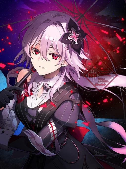 #長夜月 #Evernight #崩壊スターレイル #HonkaiStarRail 髪長いの可愛いね!!!!!