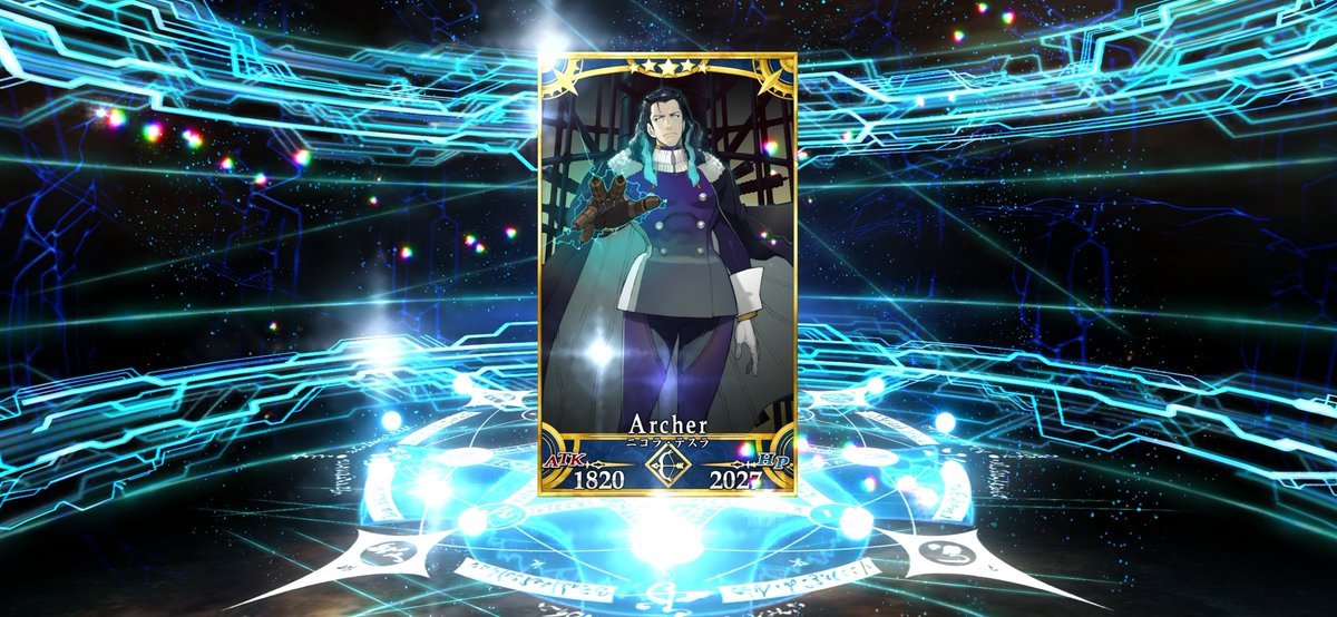 FGO2000127's tweet photo. #FGO
今日から始まる1日目の結果はまさかのテスラさんでした!!さぁ明日は何が当たるかな？ https://t.co/N2UCrQIXC3
