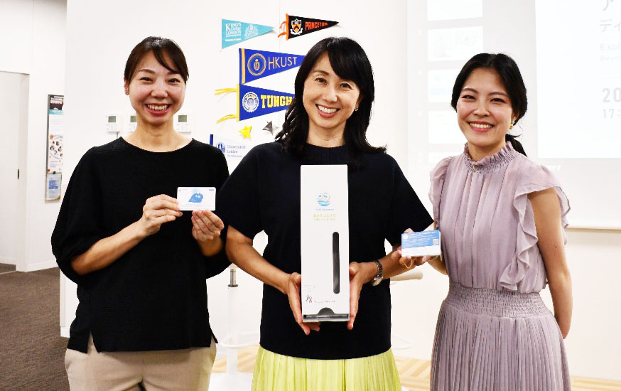 東尾理子さん（NPO法人TGP代表）、中西恵美さん（保健センター）をゲストに迎えて行われた #東大 のトークイベント。生理用品ディスペンサーや情報カードから広がる、性と健康のアクセシビリティとジェンダー平等の可能性とは。#学内広報 u-tokyo.ac.jp/gen03/kouhou/1…
