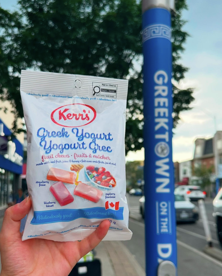 Creamy, smooth, made with real fruit and a lot of Opa! 🍓🫐🇬🇷NEW Greek Yogurt Fruit Chews #kerrscandy #opa