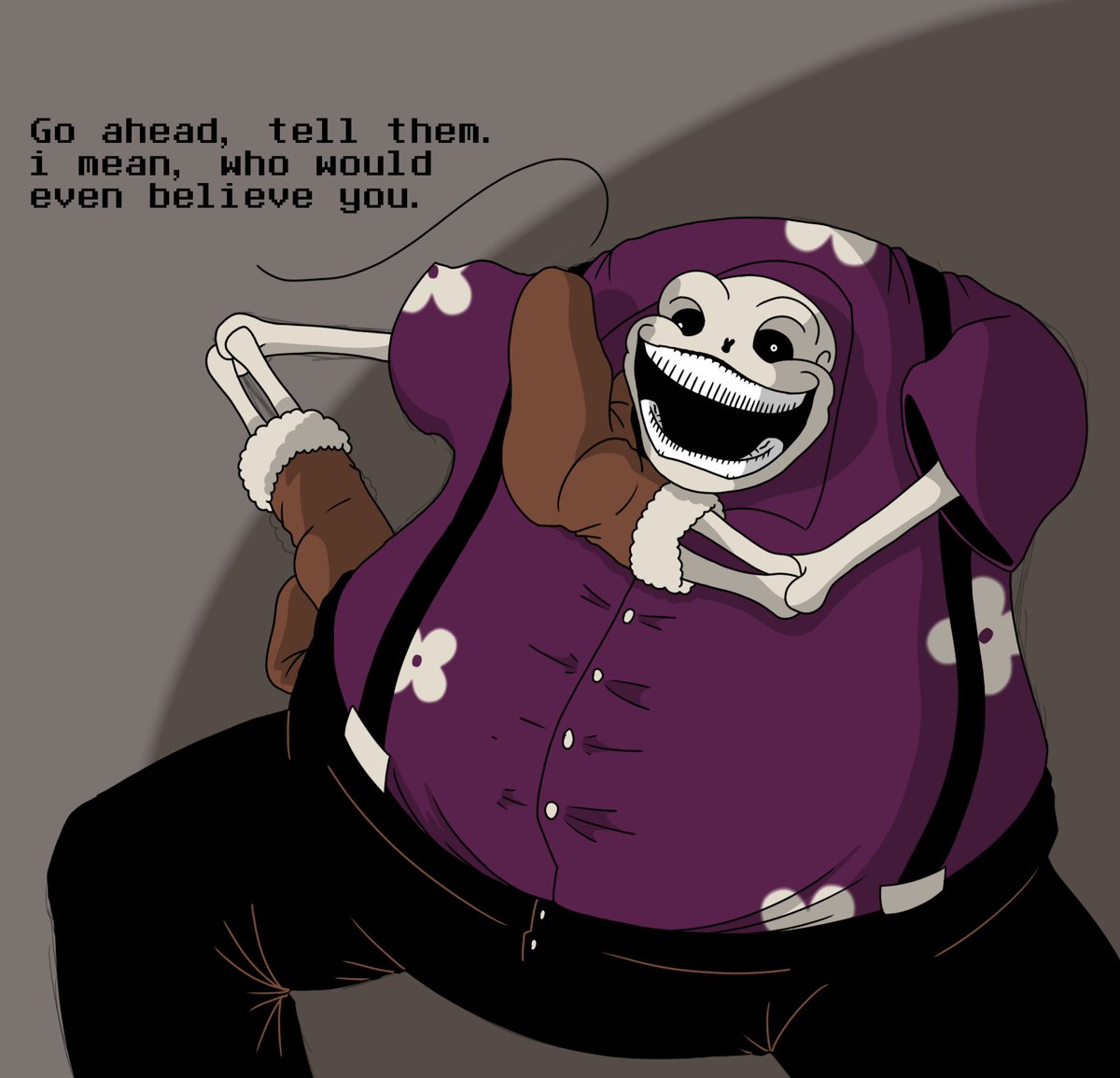 He’s such a vibe i love him
<a href="/ThWinterReaper/">TheWinterReaper</a> #notmysansundertale