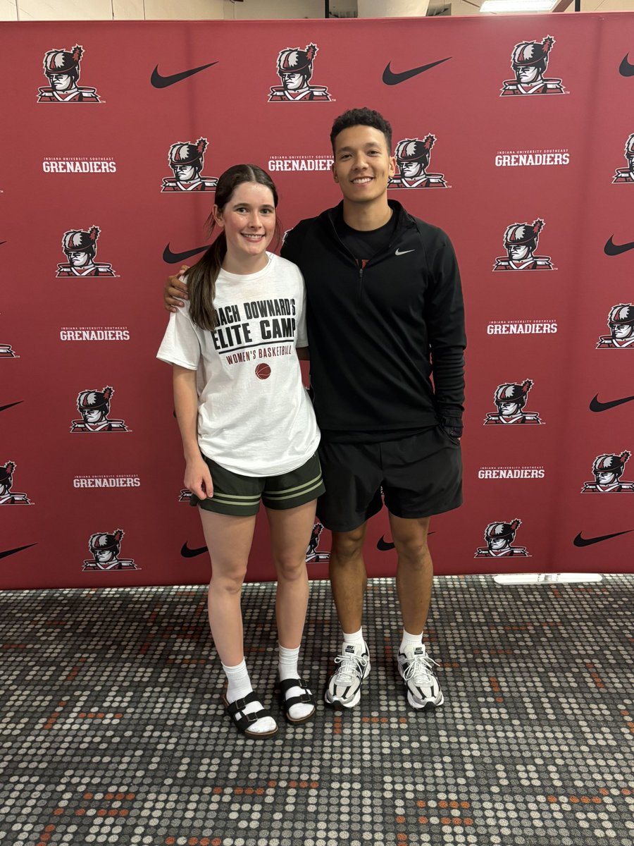 Big thanks to Coach Downard, Coach Brown, and Coach Evans for having me at the IU Southeast Elite Camp! Loved the high-level, competitive environment—great energy all day and an awesome chance to learn and get better! 🔴⚪🏀