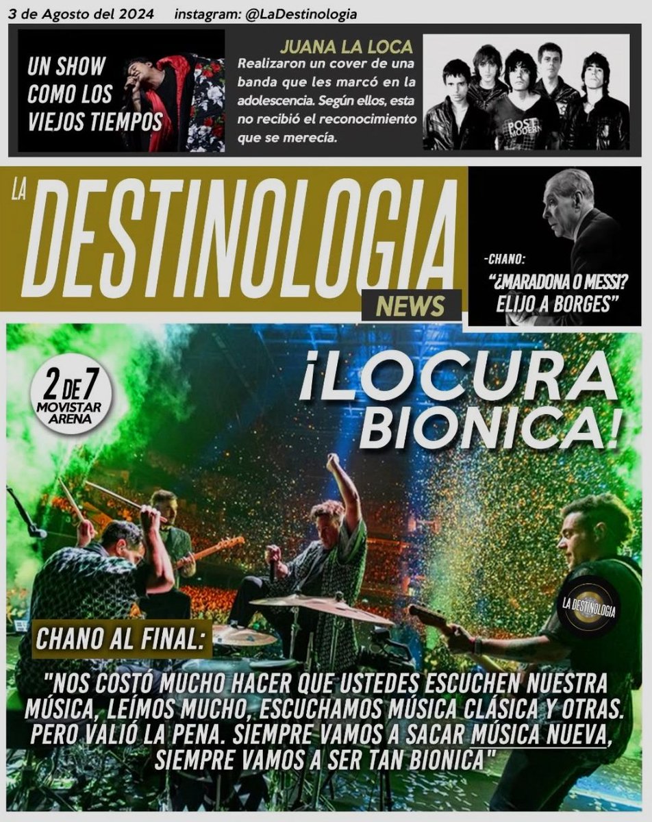 ladestinologia's tweet photo. Hace 1 año, @CHANOTB hacia una declaración histórica, revelando que sacarían nueva música. Hoy esa promesa, está en curso.

#TanBionica #Chano #Bambi #Diega #Seby https://t.co/GOa65YpzAc