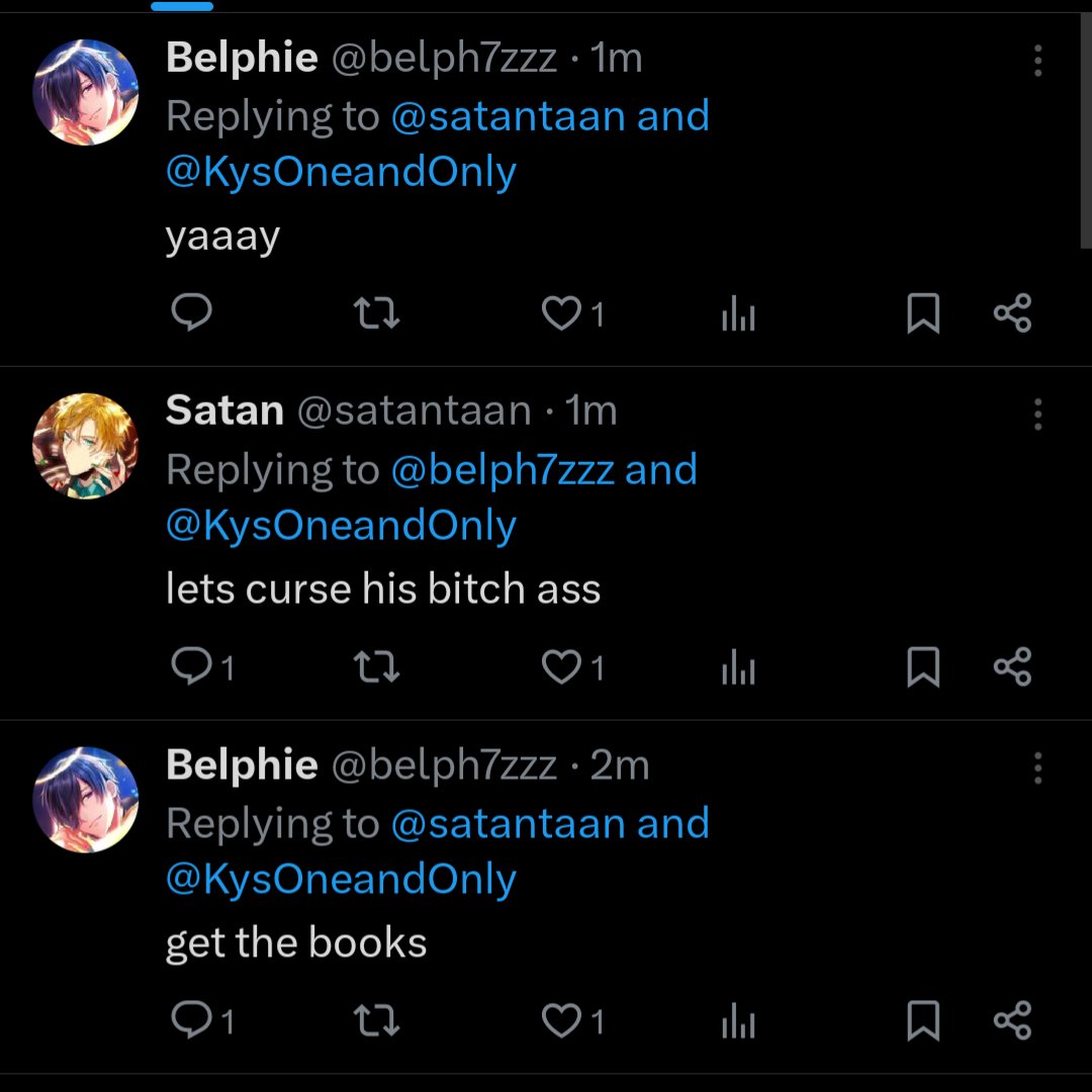 Kyronusiii's tweet photo. You two need to learn how to turn off my reply notifications. I'll have you both hanging with Mammon for this.
@belph7zzz @satantaan https://t.co/eyf5vIRWWf
