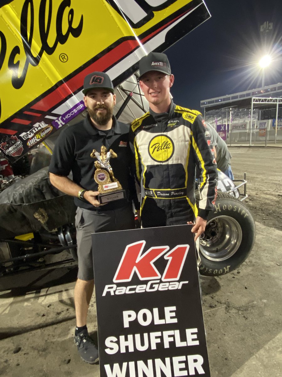 Knoxville Raceway (@knoxvilleraces) on Twitter photo . <a href="/DaisonPursley/">Daison Pursley</a> and <a href="/Buchsprint13/">Buch Motorsports</a> keep it rolling tonight winning the <a href="/K1RaceGear/">K1RaceGear</a> pole shuffle!
#AvantiWindows #CapitaniClassic . <a href="/DaisonPursley/">Daison Pursley</a> and <a href="/Buchsprint13/">Buch Motorsports</a> keep it rolling tonight winning the <a href="/K1RaceGear/">K1RaceGear</a> pole shuffle!
#AvantiWindows #CapitaniClassic
