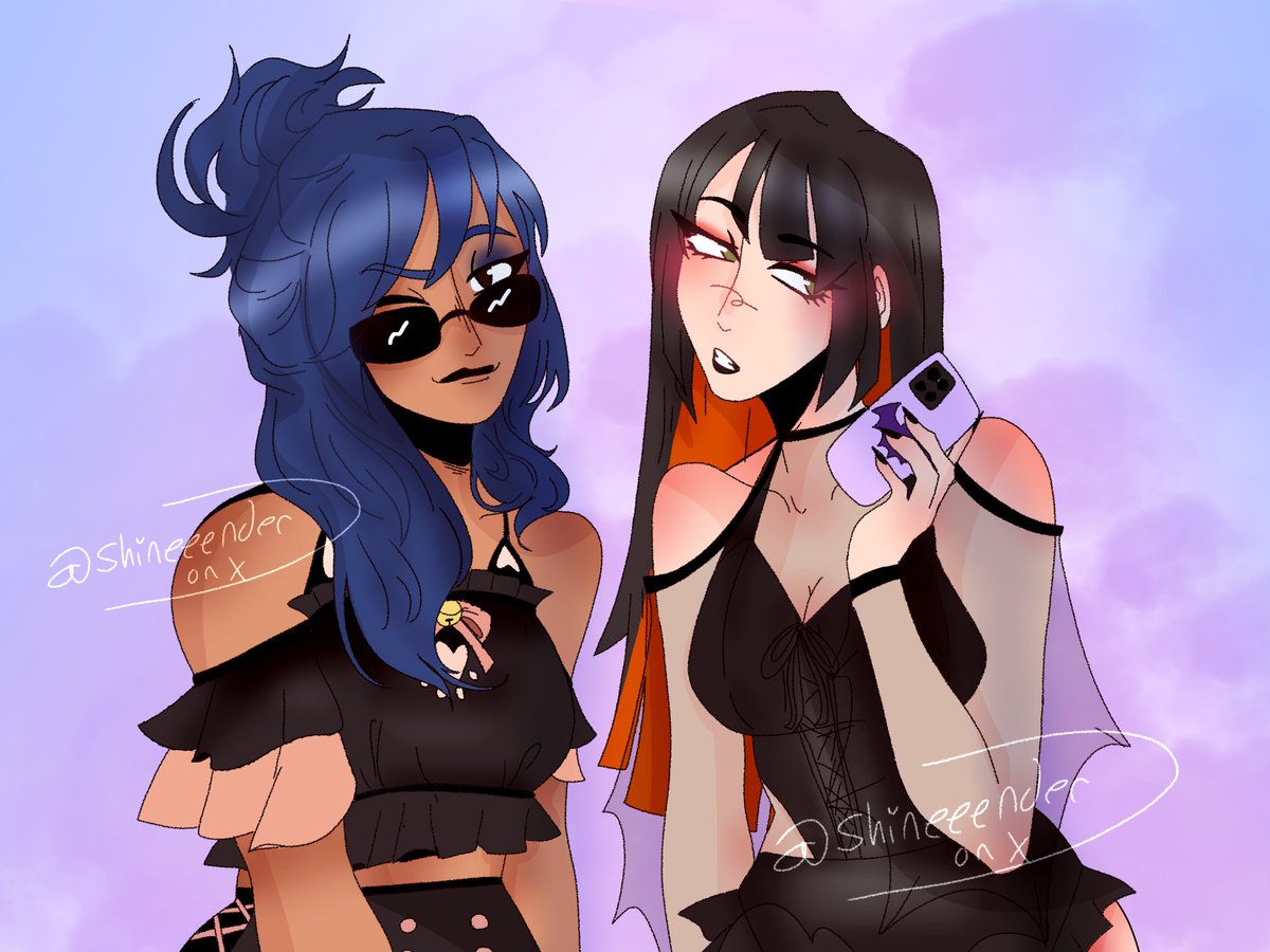 AN ART TRADE WITH <a href="/Seqezzy/">SEQEZZY 🎾ˎˊ˗</a> WHATTTT THIS IS SO CUTE