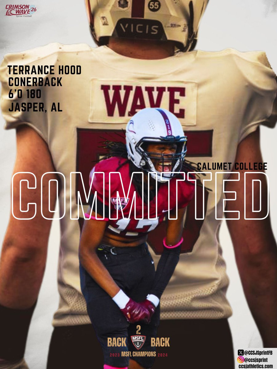 Terrance Hood ★ (@tskrapzz_) on Twitter photo #Commited🔴⚫️⚪️ 🌊 Blessed to be in this position | #AGTG 🙏 Let’s ride Wave Nation! <a href="/CCSJSprintFB/">Calumet College of Saint Joseph Sprint FB 🌊</a> #Gowave🌊 <a href="/CoachJayNovak/">Coach Novak</a> <a href="/Coach_Tapper/">Coach Tapper</a> <a href="/CoachZackJ74/">Coach Zack Jennings Sr.✝🇺🇸🏈</a> Thank you <a href="/CoachZedaker/">Matt Zedaker</a> | <a href="/Prothro4/">Tyrone Prothro</a> <a href="/CoachReeves_UAB/">David Reeves</a> <a href="/coachdex_/">Coach Dexter</a> <a href="/DexPreps/">DexPreps</a> <a href="/PrepRedzoneAL/">Prep Redzone Alabama</a> <a href="/TDARecruiting/">Touchdown Alabama Recruiting</a> <a href="/coach1williams/">Coach Williams</a> #Commited🔴⚫️⚪️ 🌊 Blessed to be in this position | #AGTG 🙏 Let’s ride Wave Nation! <a href="/CCSJSprintFB/">Calumet College of Saint Joseph Sprint FB 🌊</a> #Gowave🌊 <a href="/CoachJayNovak/">Coach Novak</a> <a href="/Coach_Tapper/">Coach Tapper</a> <a href="/CoachZackJ74/">Coach Zack Jennings Sr.✝🇺🇸🏈</a> Thank you <a href="/CoachZedaker/">Matt Zedaker</a> | <a href="/Prothro4/">Tyrone Prothro</a> <a href="/CoachReeves_UAB/">David Reeves</a> <a href="/coachdex_/">Coach Dexter</a> <a href="/DexPreps/">DexPreps</a> <a href="/PrepRedzoneAL/">Prep Redzone Alabama</a> <a href="/TDARecruiting/">Touchdown Alabama Recruiting</a> <a href="/coach1williams/">Coach Williams</a>