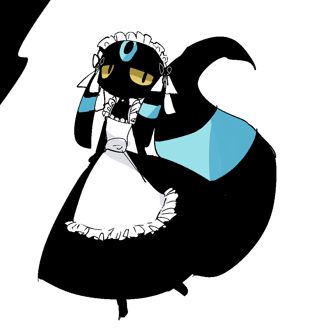 たれ目たれ耳メイドブラッキー