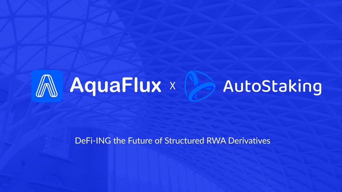 AquaFlux (@aquafluxpro) on Twitter photo 🤝 AquaFlux x AutoStaking
🤖 <a href="/auto_staking/">AutoStaking</a> is an AI-powered DeFi aggregator focused on stablecoin yields, native security & high efficiency.
⚙️ Let’s make stablecoin yields smarter across the RWAfi ecosystem.
#AquaFlux #AutoStaking #RWAfi #RWA 🤝 AquaFlux x AutoStaking
🤖 <a href="/auto_staking/">AutoStaking</a> is an AI-powered DeFi aggregator focused on stablecoin yields, native security & high efficiency.
⚙️ Let’s make stablecoin yields smarter across the RWAfi ecosystem.
#AquaFlux #AutoStaking #RWAfi #RWA