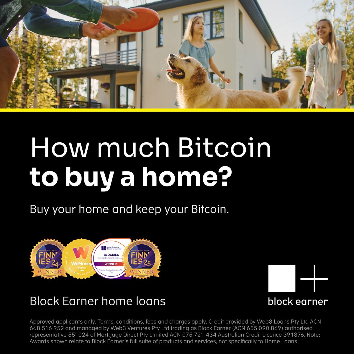 Buy your home, keep your Bitcoin 🟠🏡

Fund your home deposit, avoid LMI, and keep your Bitcoin. See how much you could borrow.

Join the waitlist 👉 blockearner.com.au/bitcoin-backed…