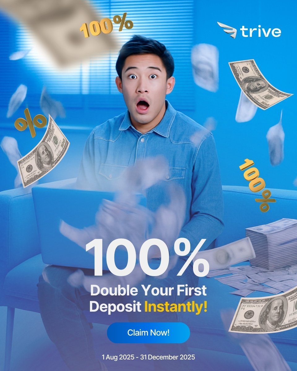 Trive_PH's tweet image. Start Strong with a 100% Tradable Bonus

Make your first deposit with Trive and receive a 100% bonus credit — instantly.

This is your edge in the markets. Don’t miss out — visit trive.com/int-ph for full details.

#TrivePhilippines #NeverStandStill #LevelUpYourTrading