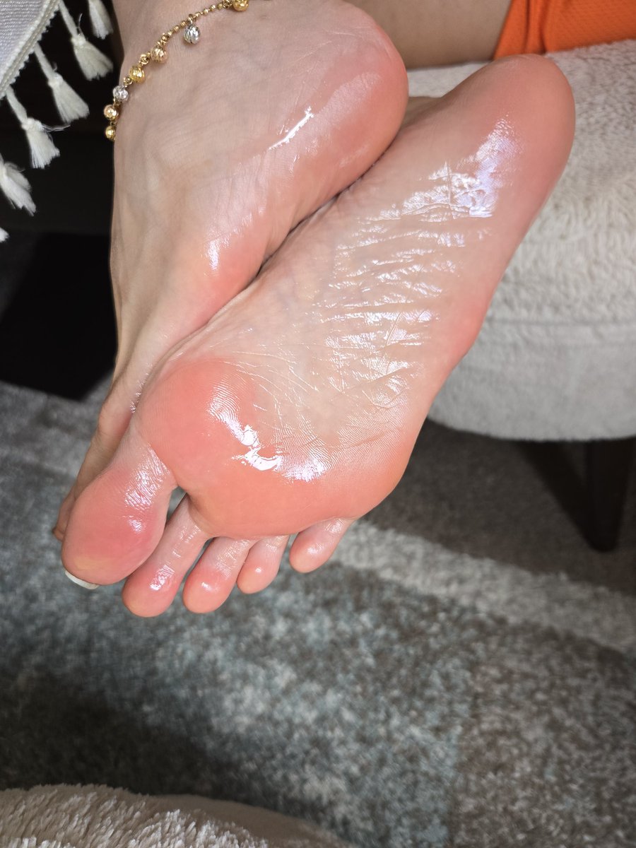 More oily feet for you!!! Coconut oil is lickable for you footbitches!