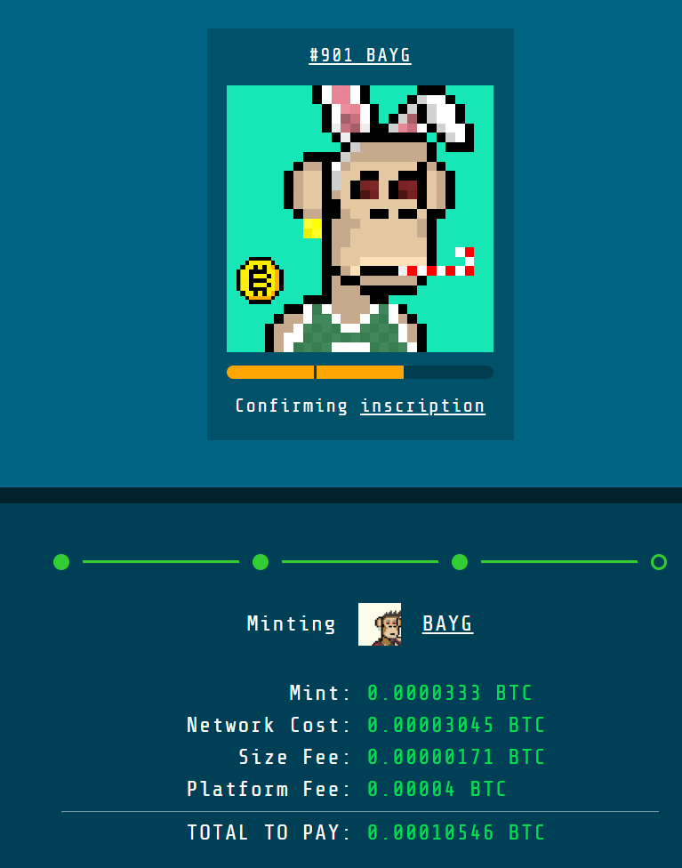 BAYG (@baygxxx) on Twitter photo MINT BTC BAYG → Get Fractal BTC Airdrop! 🧬
-All traits updated on <a href="/MagicEden/">Magic Eden 🪄</a> 🚀
-Among the first Ordinal PFPs to hit the chain 🔥
-Mint your favorite now (self-select) for 0.0001 BTC all-in via <a href="/inscribenow_io/">InscribeNow.io</a>
-Get a random FBAYG airdropped to your wallet view on marketplace MINT BTC BAYG → Get Fractal BTC Airdrop! 🧬
-All traits updated on <a href="/MagicEden/">Magic Eden 🪄</a> 🚀
-Among the first Ordinal PFPs to hit the chain 🔥
-Mint your favorite now (self-select) for 0.0001 BTC all-in via <a href="/inscribenow_io/">InscribeNow.io</a>
-Get a random FBAYG airdropped to your wallet view on marketplace