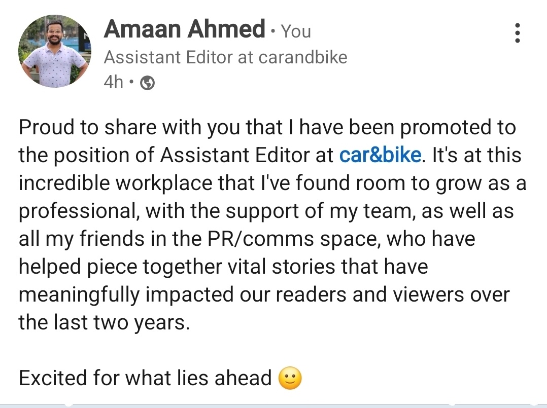 Important work update 👇