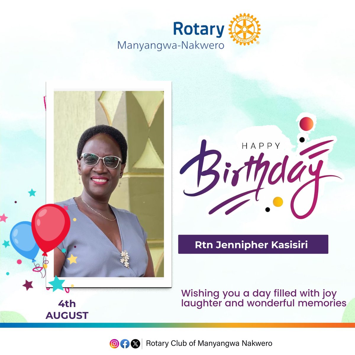Rotary Club of Manyangwa-Nakwero (@rcmanyangwa) on Twitter photo Happy birthday Rotarian Jennipher Kasisiri! May God's goodness and favor continue to overwhelm you in your new age. Your dedication to serving humanity is highly valued!
<a href="/kqprimaryschool/">Kampala Quality Primary School ๐บ๐ฌ</a> Happy birthday Rotarian Jennipher Kasisiri! May God's goodness and favor continue to overwhelm you in your new age. Your dedication to serving humanity is highly valued!
<a href="/kqprimaryschool/">Kampala Quality Primary School ๐บ๐ฌ</a>